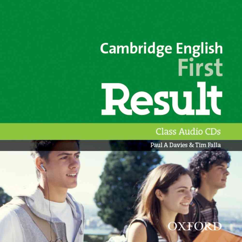 Cambridge English: First Result CL audio- REDUCERE 50% niculescu.ro imagine noua