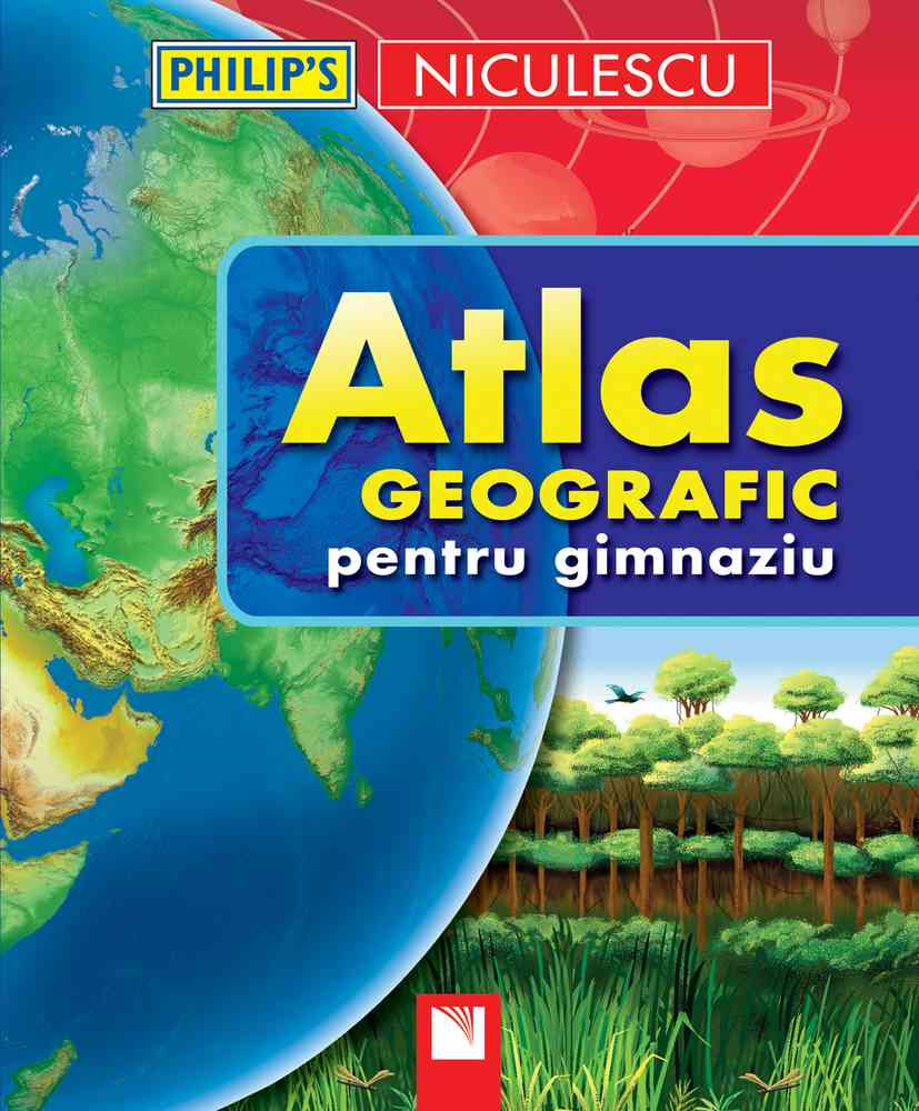 Atlas geografic pentru gimnaziu Editura NICULESCU imagine noua