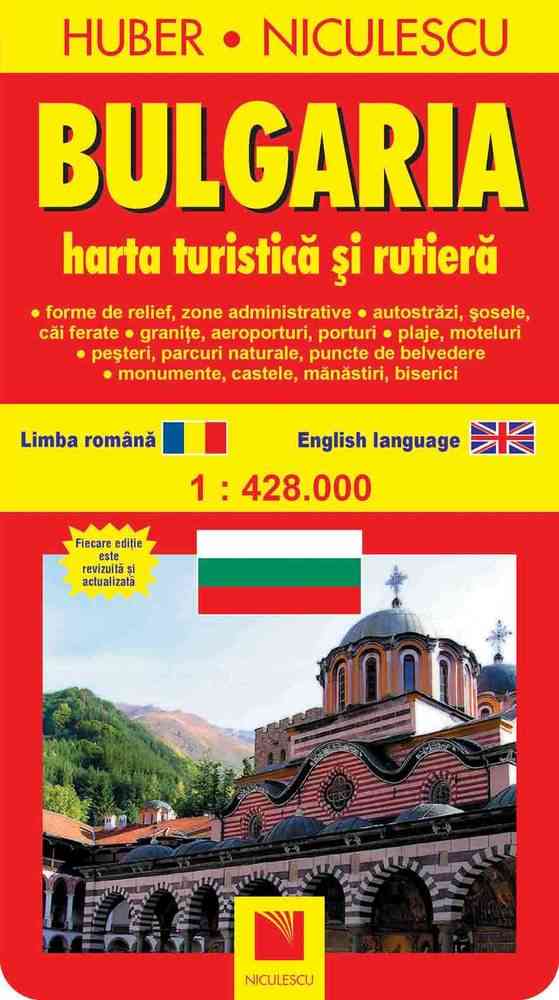 Bulgaria. Hartă turistică şi rutieră Editura NICULESCU imagine noua