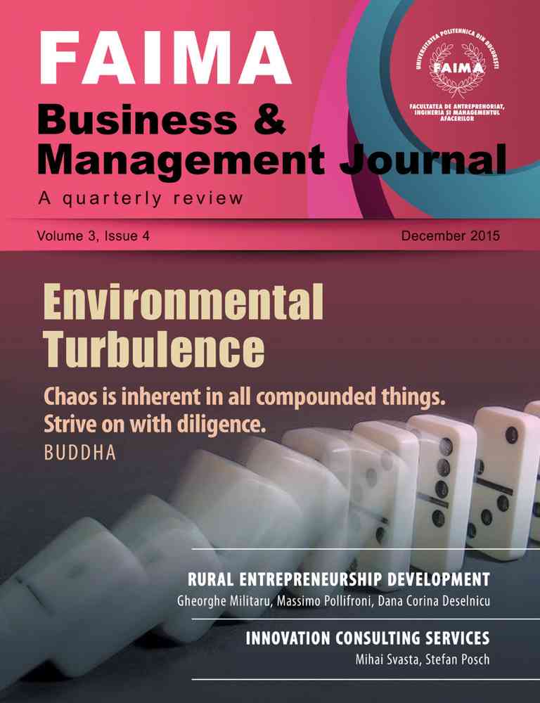 FAIMA Business & Management Journal – volume 3, issue 4 – December 2015 Editura NICULESCU imagine noua