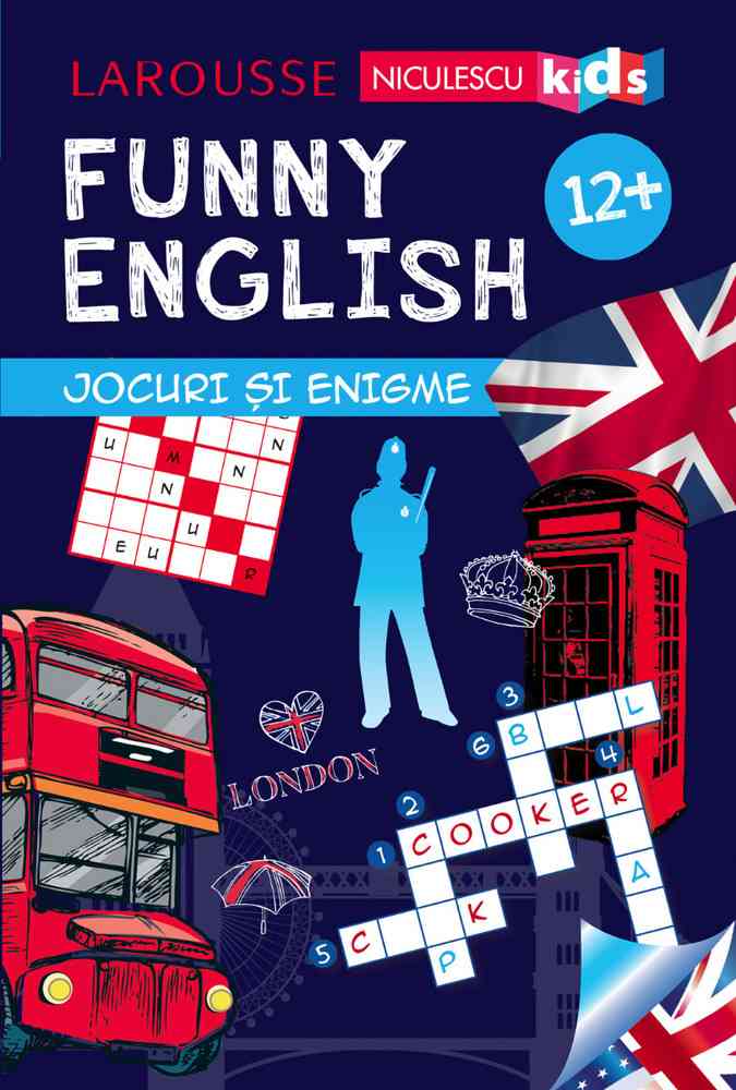 FUNNY ENGLISH. Jocuri și enigme 12+ Editura NICULESCU imagine noua