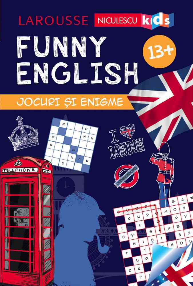FUNNY ENGLISH. Jocuri și enigme 13+ Editura NICULESCU imagine noua