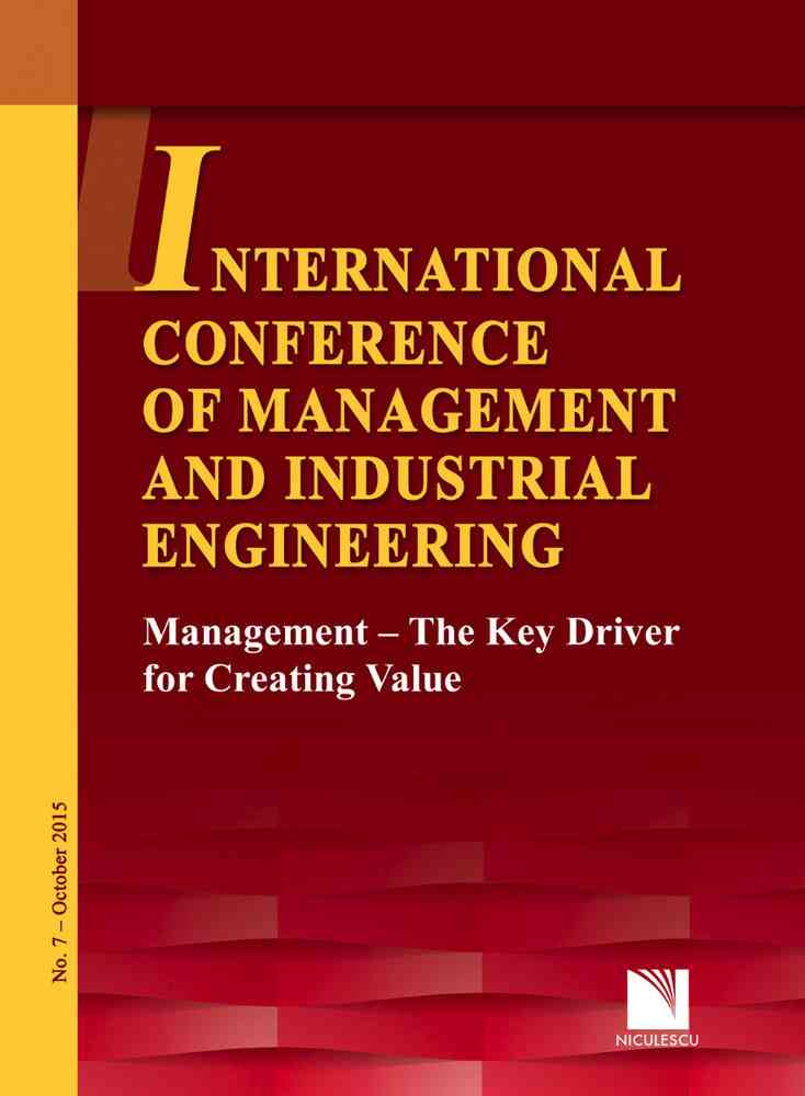 ICMIE 2015. Management – The Key Driver for Creating Value niculescu.ro imagine noua