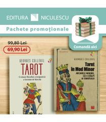 Pachet cărţi Tarot (TAROT. O viziune filozofică și terapeutică a Tarotului de Marsilia + Tarot în Mod Minor. Arcanele minore, cei 4 stâlpi ai Tarotului)